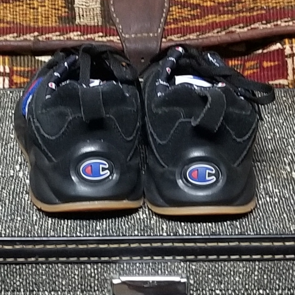Champion Sneakers Black Suede Size Youth 5.5 - Picture 5 of 9
